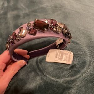 Prada Purple headband with crystal detail